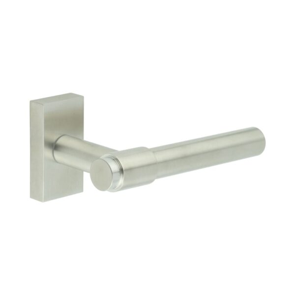 CR-103 Satin Stainless Steel Multi Point Rectangular Rose Door Handle