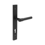 CR-103 Black Multi Point Backplate Door Handle