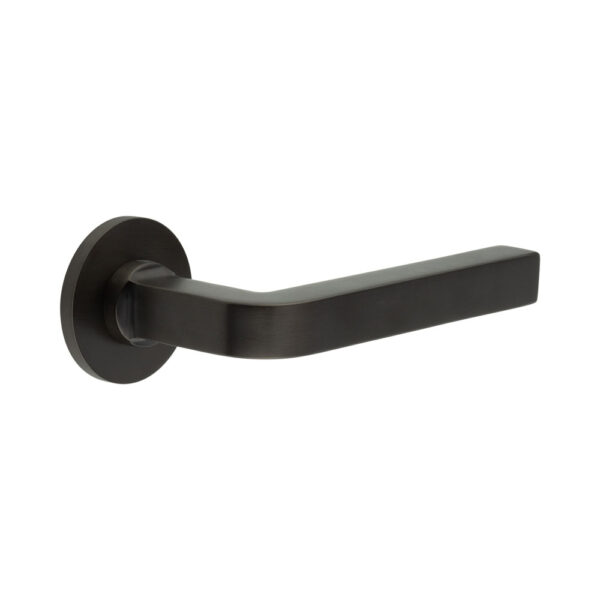 CR-104 Dark Bronze Fixed Dead Round Rose Door Handle