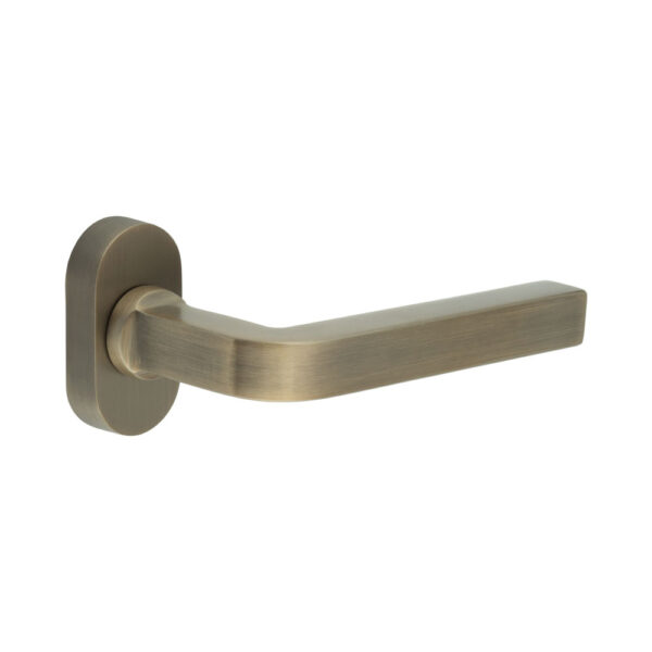 CR-104 Antique Brass Multi Point Oval Rose Door Handle