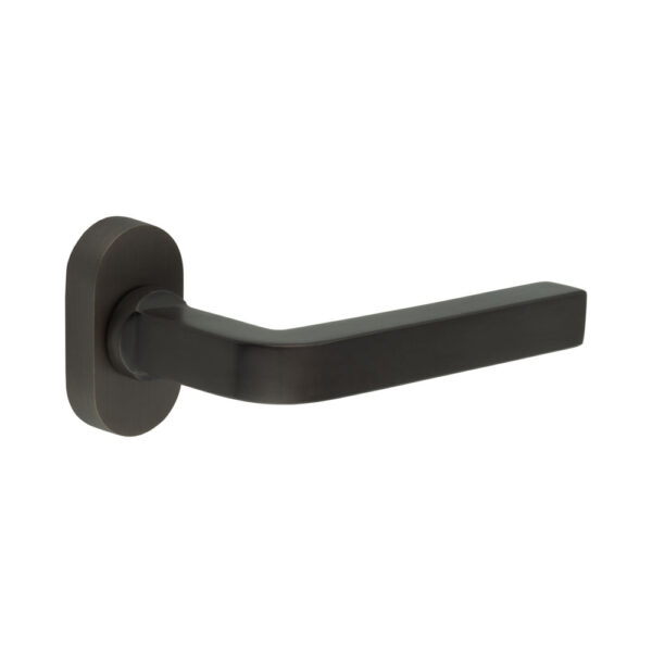 CR-104 Dark Bronze Multi Point Oval Rose Door Handle