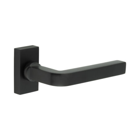 CR-104 Black Multi Point Rectangular Rose Door Handle
