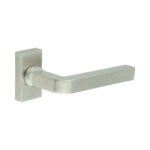 CR-104 Satin Stainless Steel Multi Point Rectangular Rose Door Handle