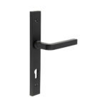 CR-104 Black Multi Point Backplate Door Handle
