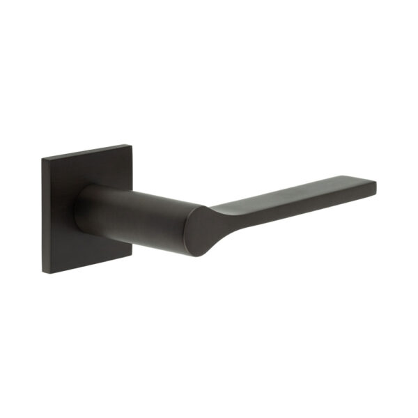 CR-105 Dark Bronze Fixed Dead Square Rose Door Handle
