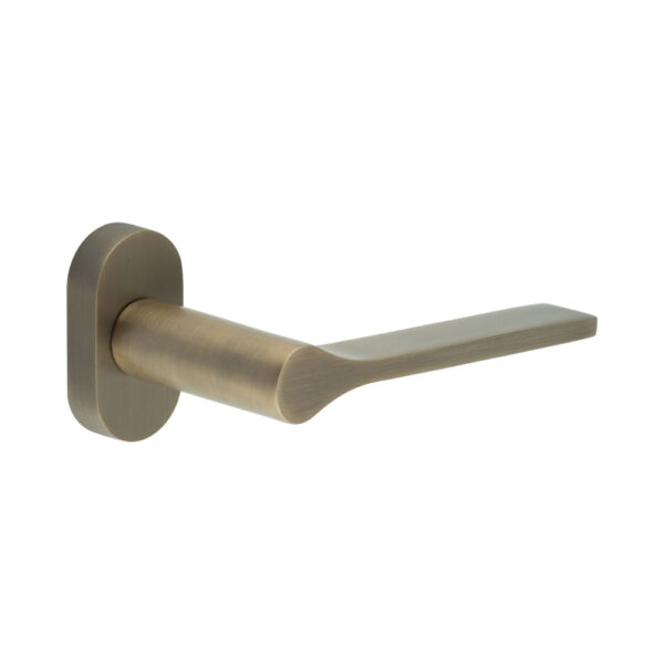 CR-105 Antique Brass Multi Point Oval Rose Door Handle