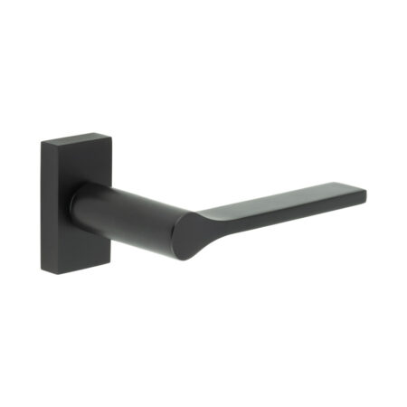 CR-105 Black Multi Point Rectangular Rose Door Handle