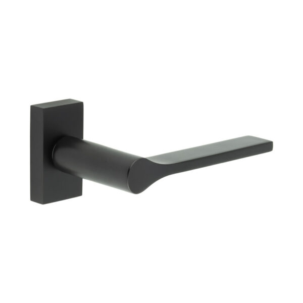 CR-105 Black Multi Point Rectangular Rose Door Handle