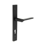 CR-105 Black Multi Point Backplate Door Handle