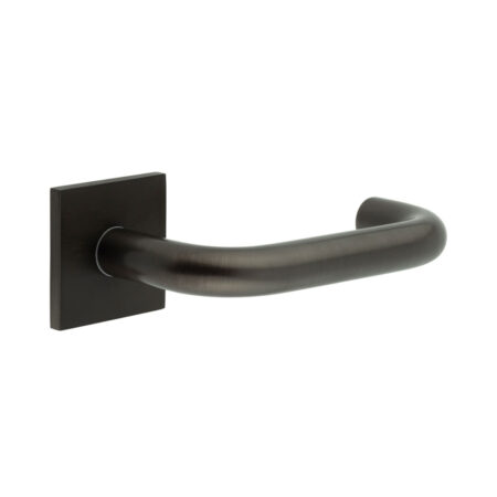 CR-106 Dark Bronze Fixed Dead Square Rose Door Handle