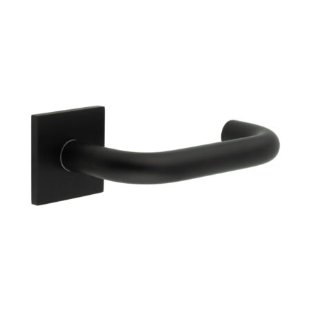 Frelan CR-106 Black Fixed Dead Square Rose Door Handle