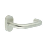 CR-106 Satin Stainless Steel Multi Point Oval Rose Door Handle