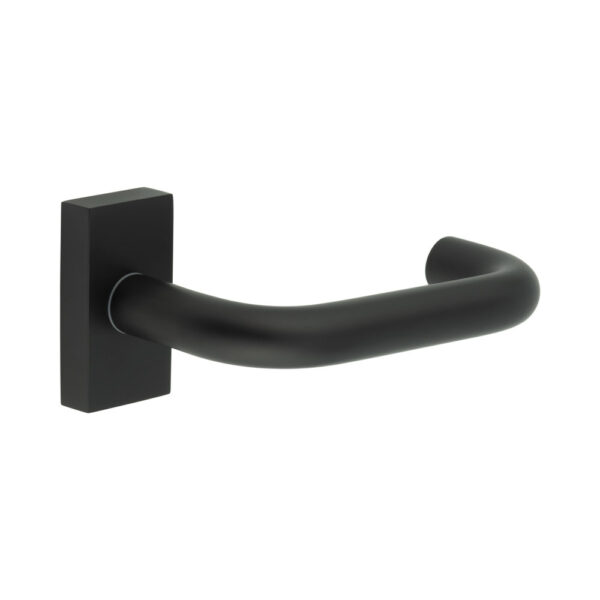 CR-106 Black Multi Point Rectangular Rose Door Handle