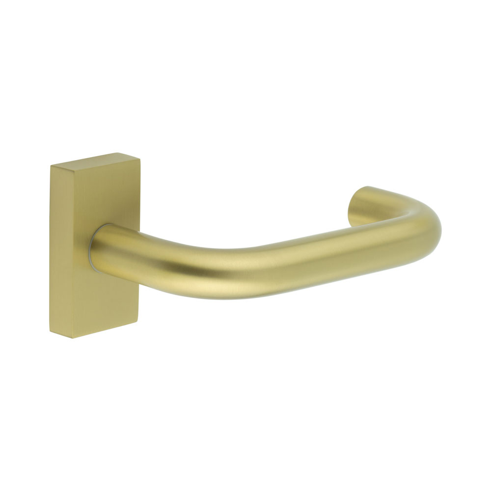 cr-106d4sb.jpg CR-106 Satin Brass Multi Point Rectangular Rose Door Handle - Image 1
