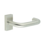 CR-106 Satin Stainless Steel Multi Point Rectangular Rose Door Handle