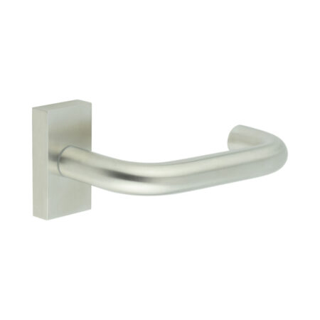 CR-106 Satin Stainless Steel Multi Point Rectangular Rose Door Handle