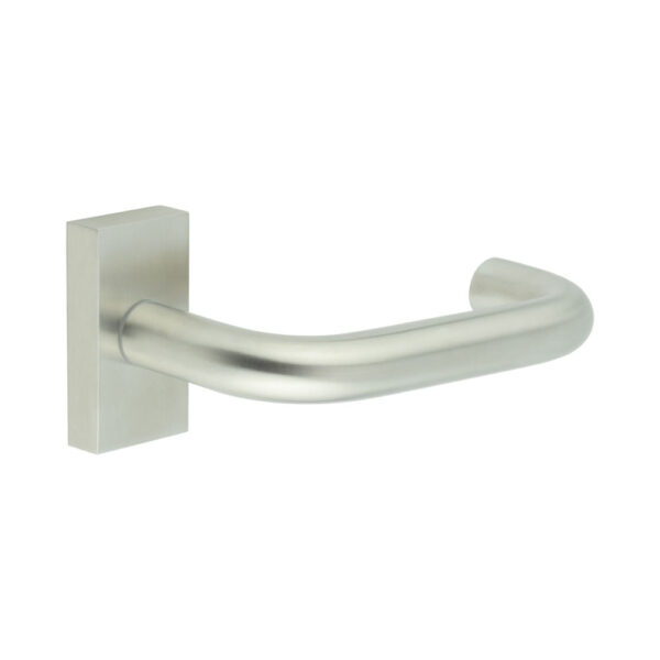 CR-106 Satin Stainless Steel Multi Point Rectangular Rose Door Handle