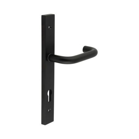CR-106 Black Multi Point Backplate Door Handle