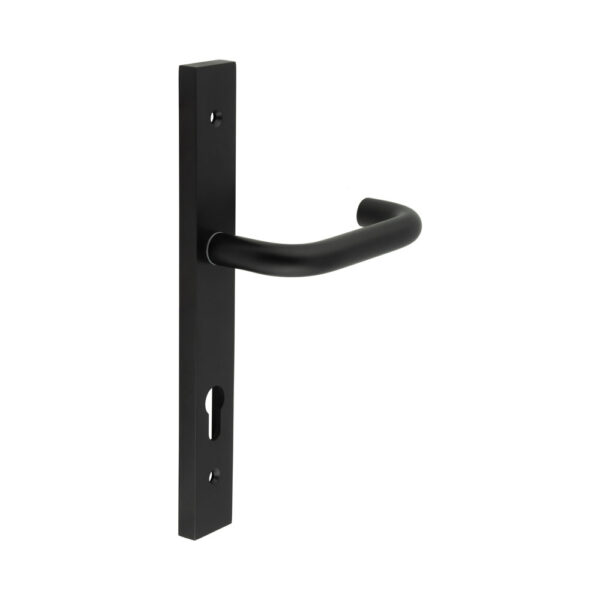 CR-106 Black Multi Point Backplate Door Handle