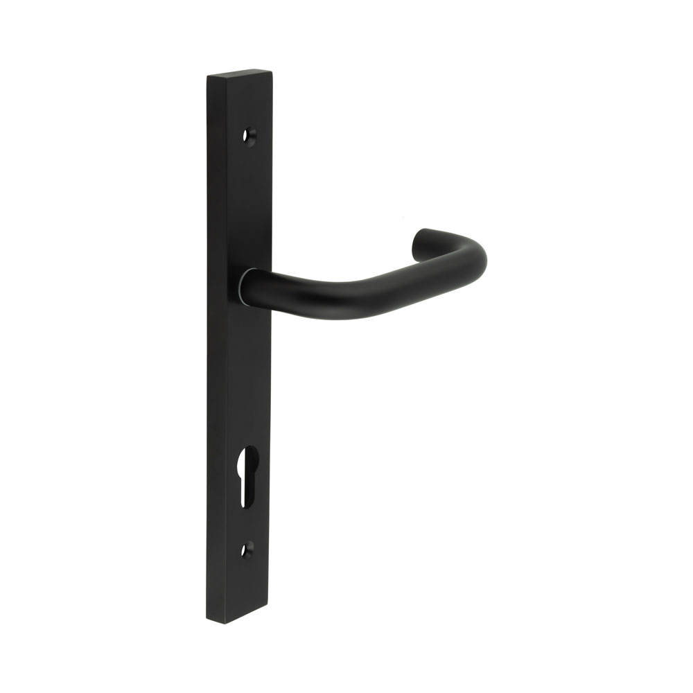 cr-106g4mb.jpg CR-106 Black Multi Point Backplate Door Handle - Image 1