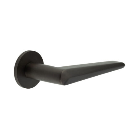 CR-107 Dark Bronze Fixed Dead Round Rose Door Handle