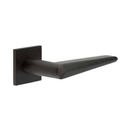 CR-107 Dark Bronze Unsprung Square Rose Door Handle