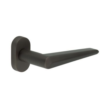 CR-107 Dark Bronze Multi Point Oval Rose Door Handle