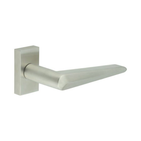 CR-107 Satin Stainless Steel Multi Point Rectangular Rose Door Handle