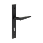 CR-107 Black Multi Point Backplate Door Handle