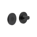 CR-801 Black Thumb Turn & Lock Round Rose