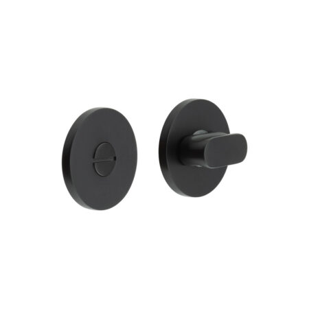 CR-801 Black Thumb Turn & Lock Round Rose