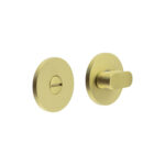 CR-801 Satin Brass Thumb Turn & Lock Round Rose