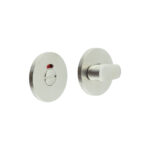 CR-801 Satin Stainless Steel Thumb Turn & Lock Round Rose w/ Indicator