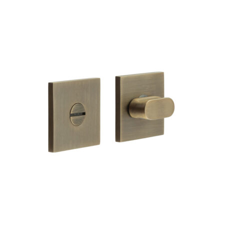 CR-801 Antique Brass Thumb Turn & Lock Square Rose