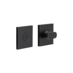 CR-801 Black Thumb Turn & Lock Square Rose