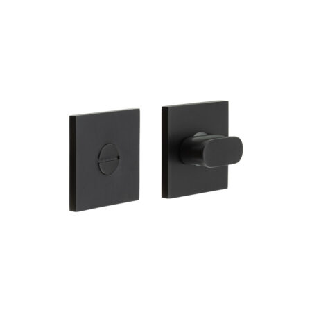 CR-801 Black Thumb Turn & Lock Square Rose