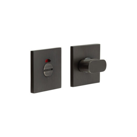 CR-801 Dark Bronze Thumb Turn & Lock Square Rose w/ Indicator