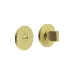 CR-802 Satin Brass Thumb Turn & Lock Round Rose