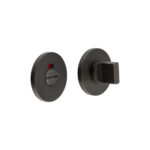 CR-802 Dark Bronze Thumb Turn & Lock Round Rose w/ Indicator