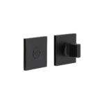 CR-802 Black Thumb Turn & Lock Square Rose