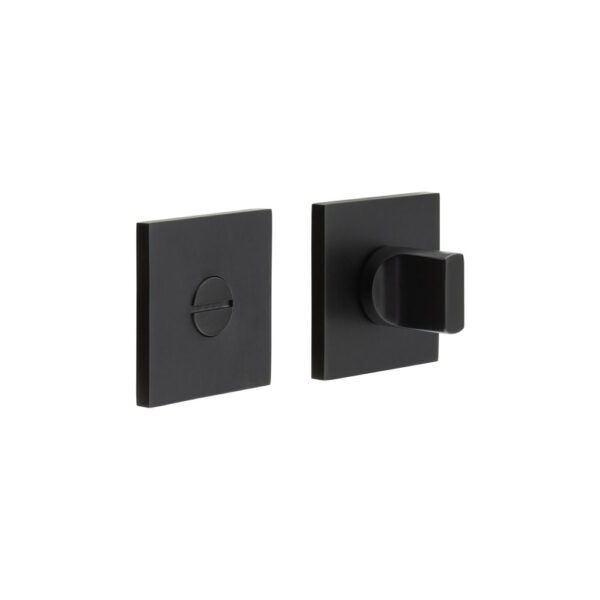CR-802 Black Thumb Turn & Lock Square Rose