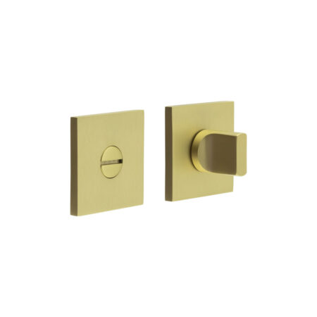 CR-802 Satin Brass Thumb Turn & Lock Square Rose