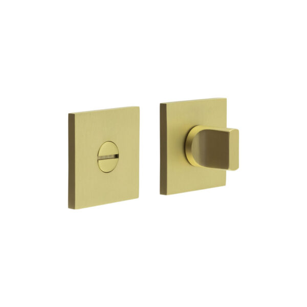 CR-802 Satin Brass Thumb Turn & Lock Square Rose