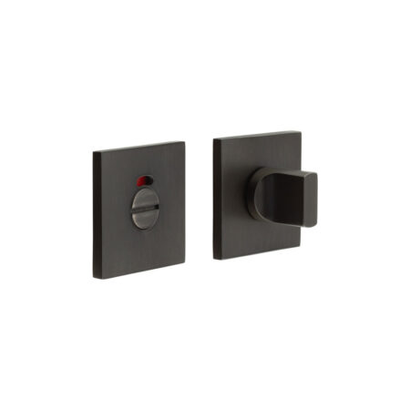 CR-802 Dark Bronze Thumb Turn & Lock Square Rose w/ Indicator