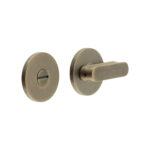CR-803 Antique Brass Thumb Turn & Lock Round Rose