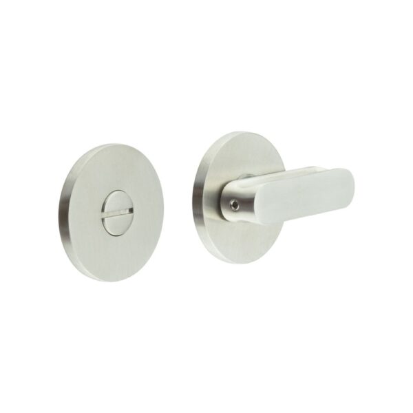CR-803 Satin Stainless Steel Thumb Turn & Lock Round Rose