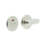 CR-803 Satin Stainless Steel Thumb Turn & Lock Round Rose w/ Indicator
