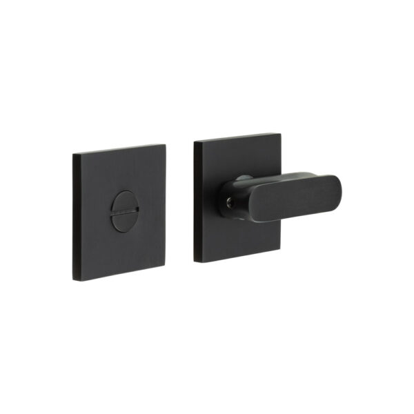 CR-803 Black Thumb Turn & Lock Square Rose