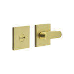 CR-803 Satin Brass Thumb Turn & Lock Square Rose