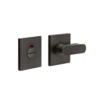 CR-803 Dark Bronze Thumb Turn & Lock Square Rose w/ Indicator